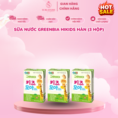 Sữa nước Greenbia HiKids Hàn (3 hộp)