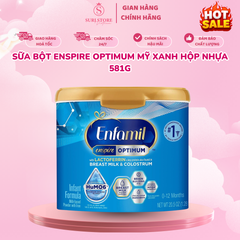 Sữa bột Enspire Optimum Mỹ xanh hộp nhựa