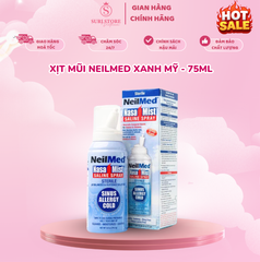 Xịt mũi Neilmed xanh Mỹ - 75ml (1 chai)
