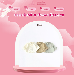 Obebi Áo sơ mi dài tay kẻ A473 VN
