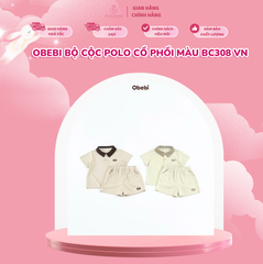 Obebi Bộ cộc polo cổ phối màu BC308 VN