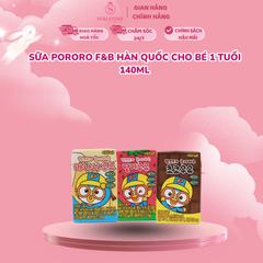 Sữa Pororo F&B Hàn Quốc cho bé 1 tuổi 140ml