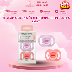 Ty Ngậm Silicon Siêu Nhẹ Tommee Tippee Ultra Light 0-6 Tháng
