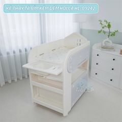 Kệ thay tã bỉm kèm đệm Holla
