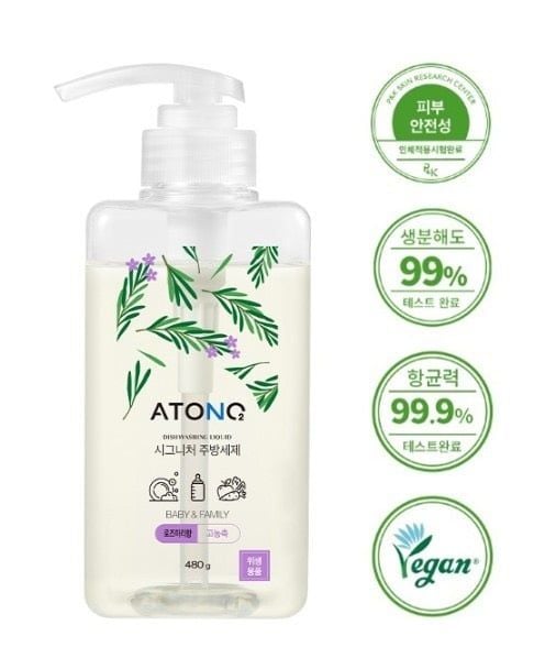  Nước rửa bình đậm đặc thuần chay Atono2 HQ dạng chai 