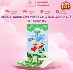 Phomai Nguội Kids Sticks Arla Đan Mạch dạng túi - 6que*18g