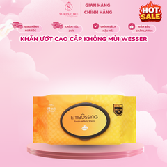 Khăn ướt cao cấp không mùi Wesser VN - 72 tờ