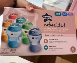  Set 6 bình sữa sắc màu Tommee Tippee Natural Start Morocco - 260ml*6 - 0M+ 