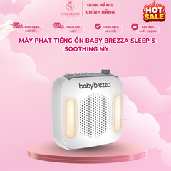 Máy phát tiếng ồn Baby Brezza Sleep & soothing Mỹ - White giúp bé ngủ ngon sâu giấc