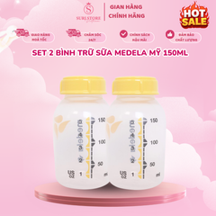 Set 2 bình trữ sữa Medela Mỹ 150ml
