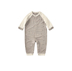 Nous Bộ liền dài không tất nâu họa tiết gấu Doux