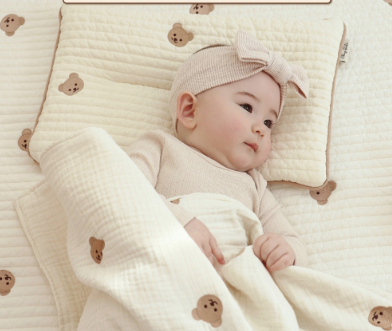  Gối Chezbebe HQ mỏng - Be - Gấu Chezgomi 
