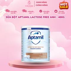 Sữa bột Aptamil Lactose Free (Anh) - 400g