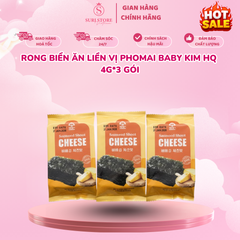 Rong biển ăn liền vị phomai Baby Kim HQ - 4g*3 gói