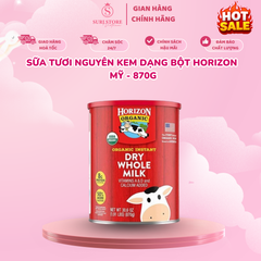 Sữa tươi nguyên kem dạng bột Horizon Mỹ - 870g