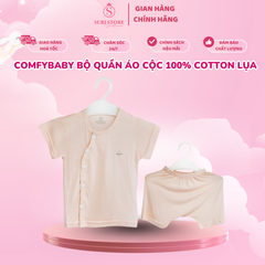 Comfybaby Bộ quần áo cộc 100% cotton lụa