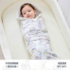 Chăn ủ bông có mũ Domiamia