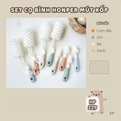 Set cọ bình mút xốp Honper HP229 - màu sắc ngẫu nhiên