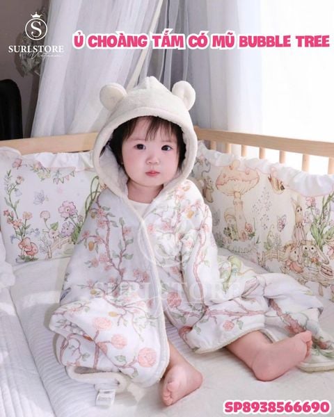  Ủ choàng tắm có mũ Bubble Tree 