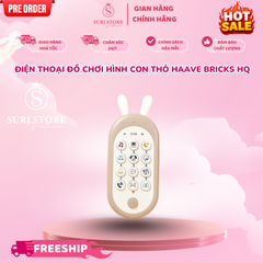 Điện thoại đồ chơi hình con thỏ Haave Bricks HQ