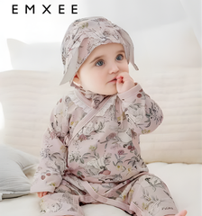 Bodysuit dài vạt chéo mũ tai thỏ Emxee