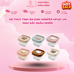 Hũ thủy tinh ăn dặm Honper HP101 VN màu sắc ngẫu nhiên