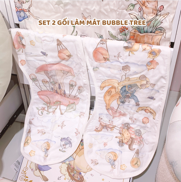  Set 2 gối làm mát Bubble Tree 