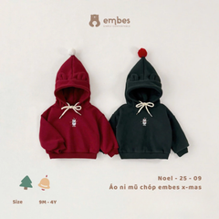 Áo nỉ mũ chóp Xmas 2509 Embes