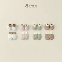 Set bao tay bao chân teddy bear 25B514 Embes VN