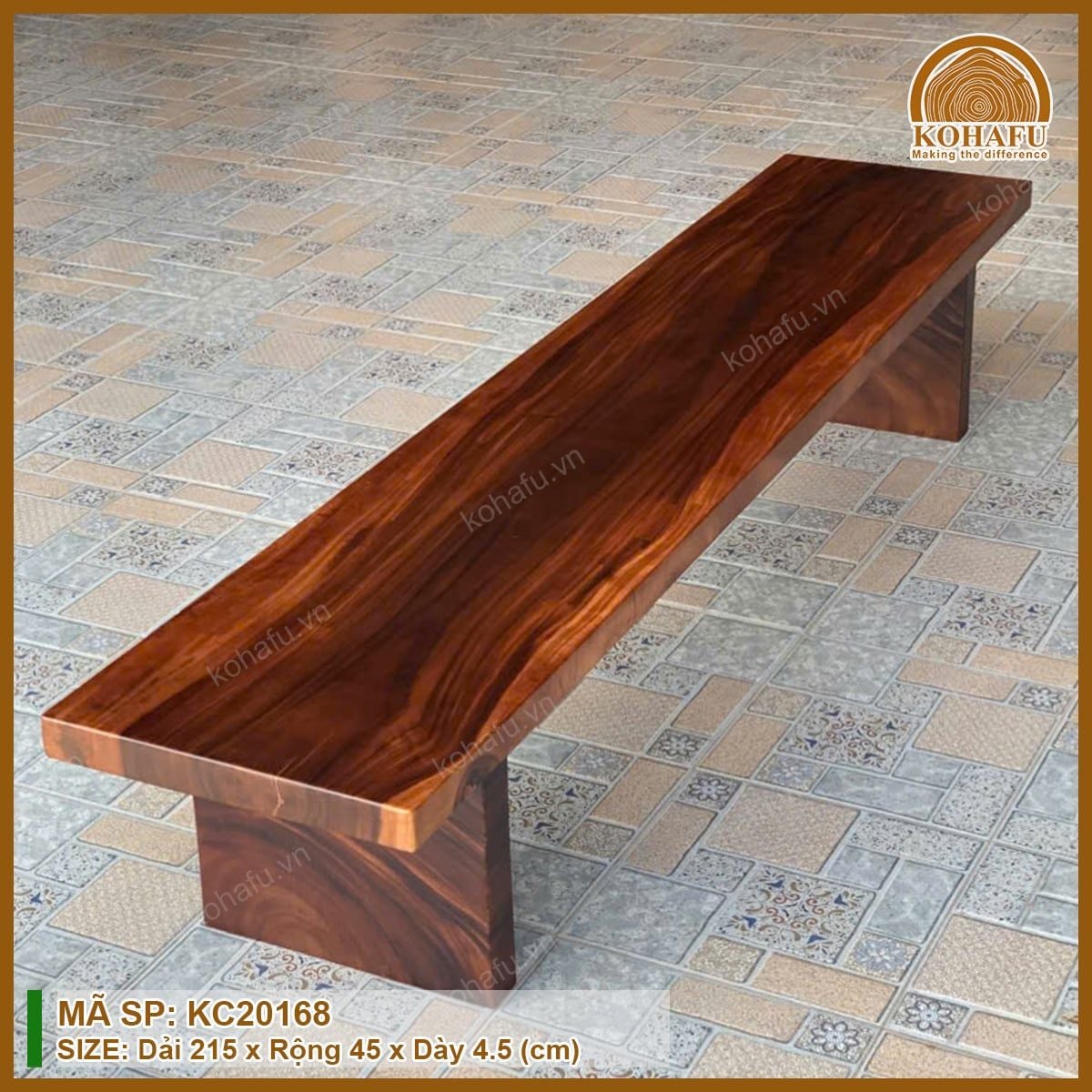 MẶT BĂNG GHẾ GỖ ME TÂY KC20168