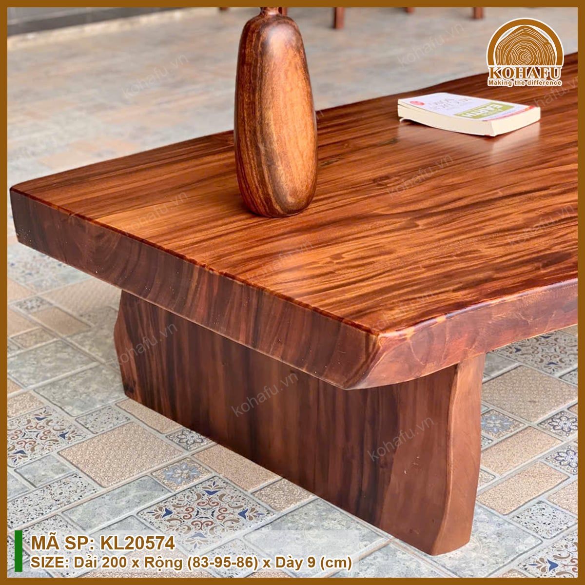 MẶT BÀN DÀI GỖ ME TÂY KL20574