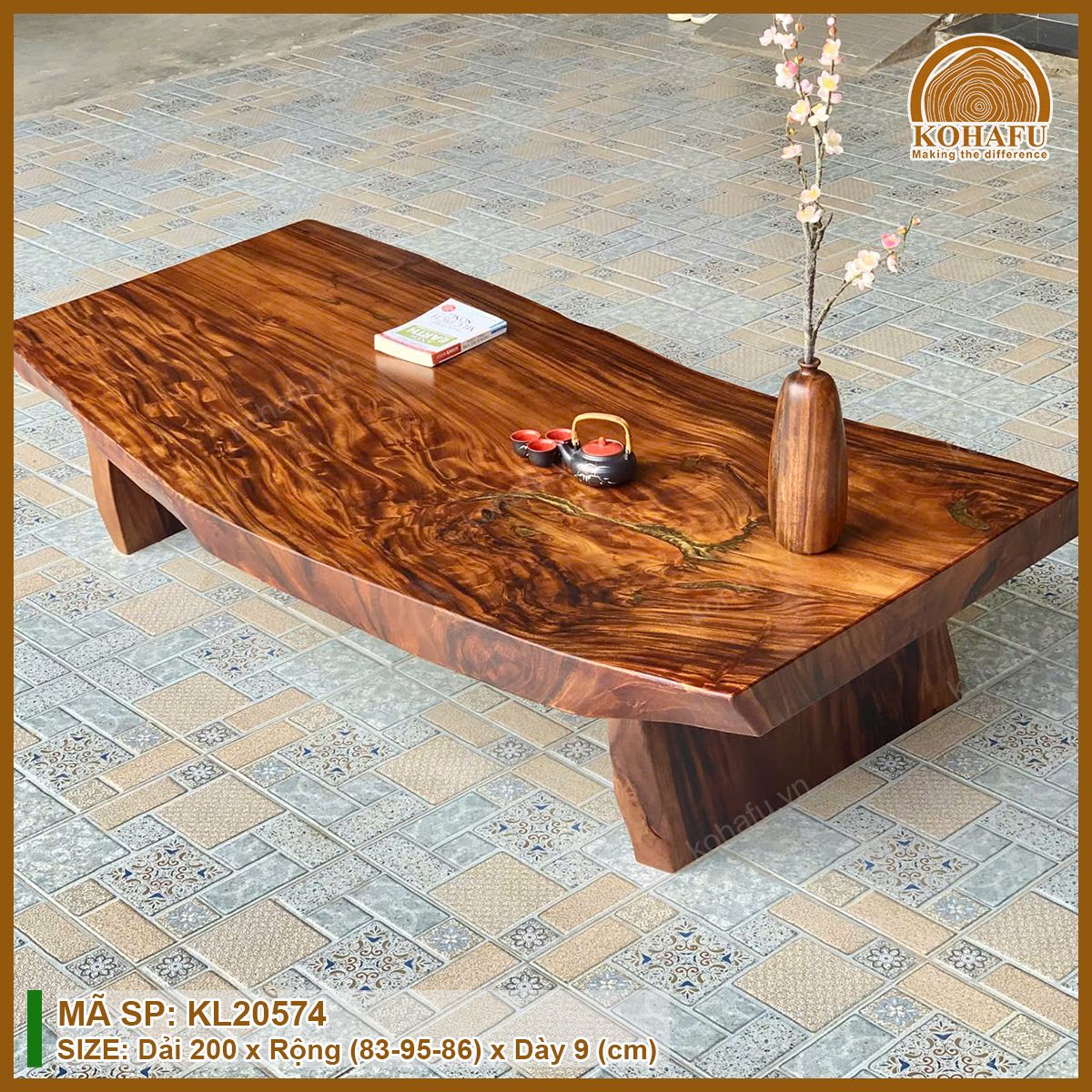 MẶT BÀN DÀI GỖ ME TÂY KL20574