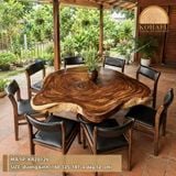 MẶT BÀN TRÒN GỖ ME TÂY KR20126