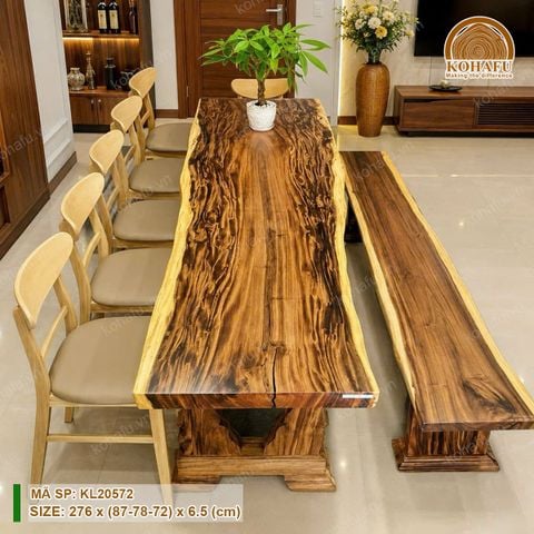 MẶT BÀN DÀI GỖ ME TÂY KL20572