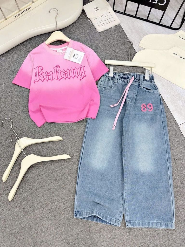Bộ jean dài bé gái số 89