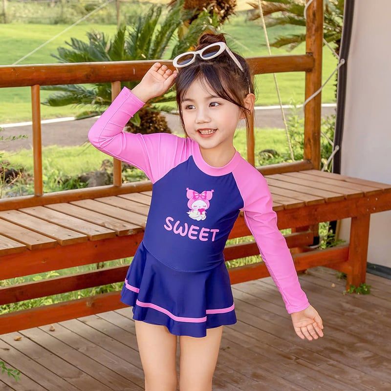 Bộ đồ bơi bé gái Sweet Kuromi