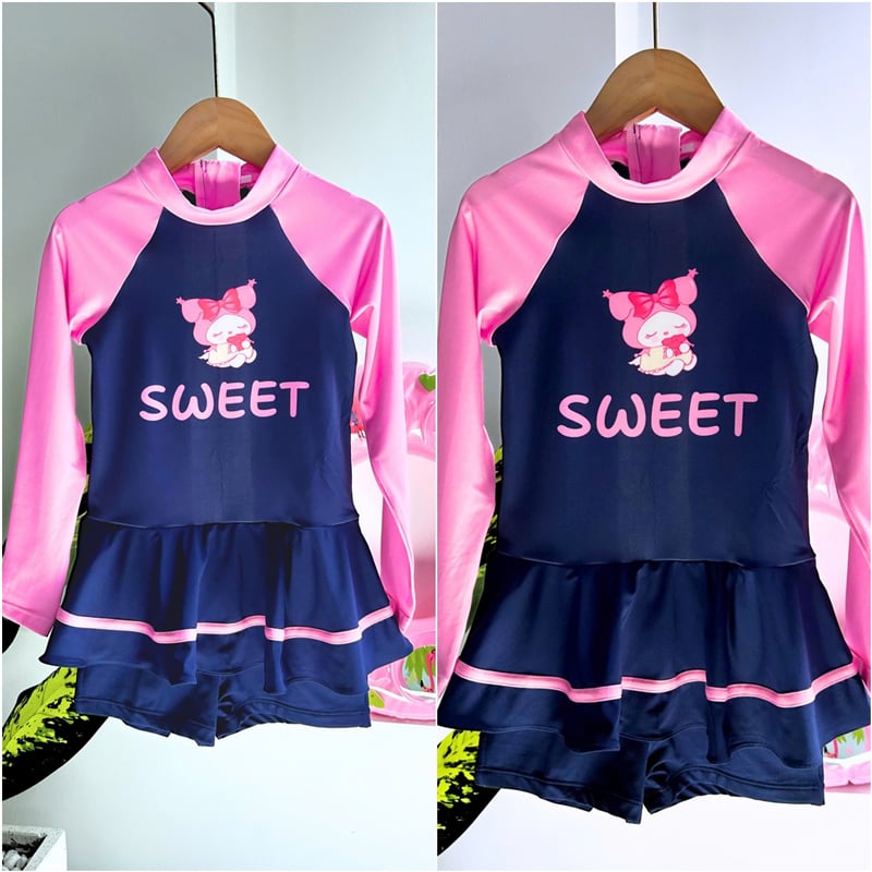 Bộ đồ bơi bé gái Sweet Kuromi