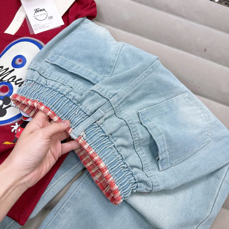 Bộ jean baggy bé gái Mickey 28