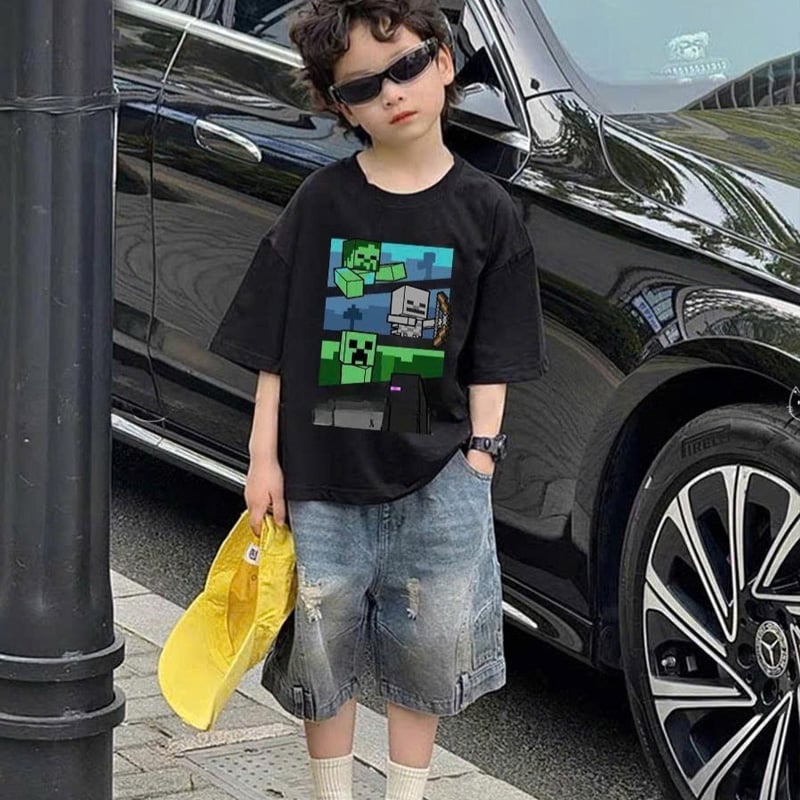 Bộ jean bé trai phối lai Robot