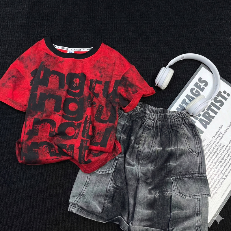 Bộ jean bé trai Quảng Châu túi hộp Zing