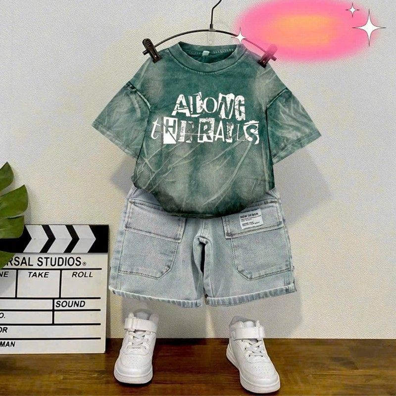 Bộ jean bé trai túi hộp ALong