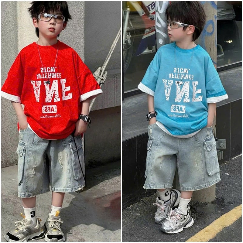 Bộ jean bé trai túi hộp ANF