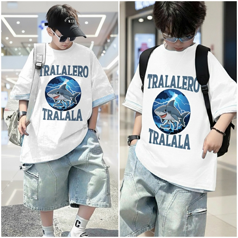 Bộ jean bé trai túi hộp Tralala