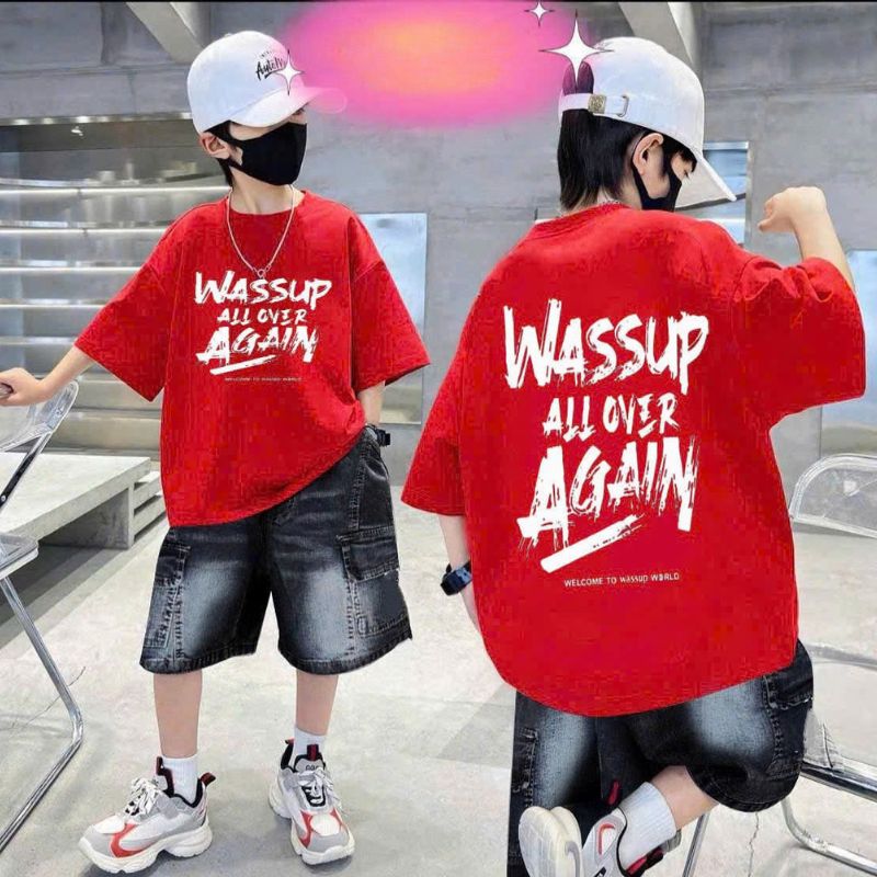 Bộ jean bé trai túi hộp wassup
