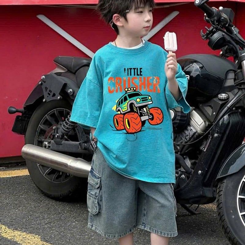 Bộ jean bé trai túi hộp xe tải