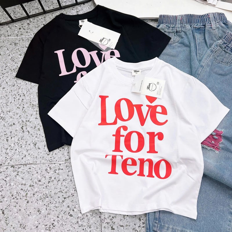 ​​​​​​​Bộ jean dài bé gái Love