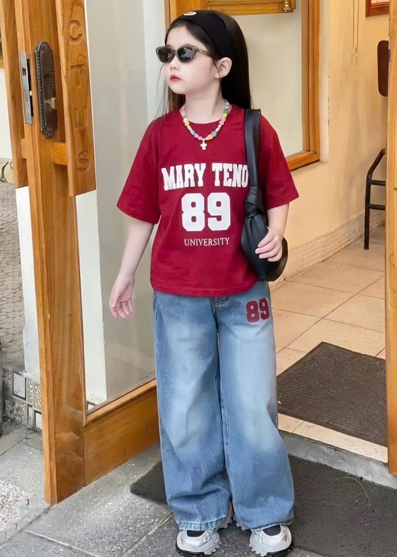 Bộ jean dài bé gái Mary 89