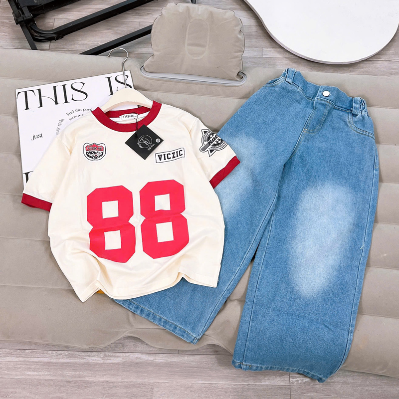 Bộ jean dài bé gái số 88