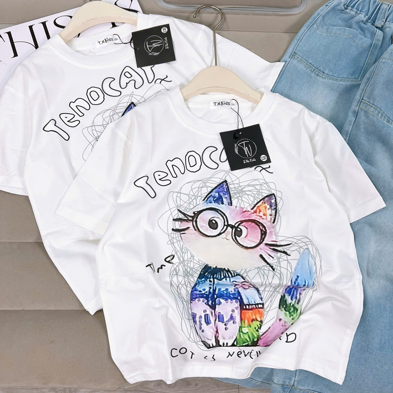 Bộ jean dài bé gái Tenocat
