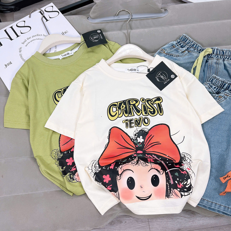 Bộ jean ngố bé gái cô gái Carist